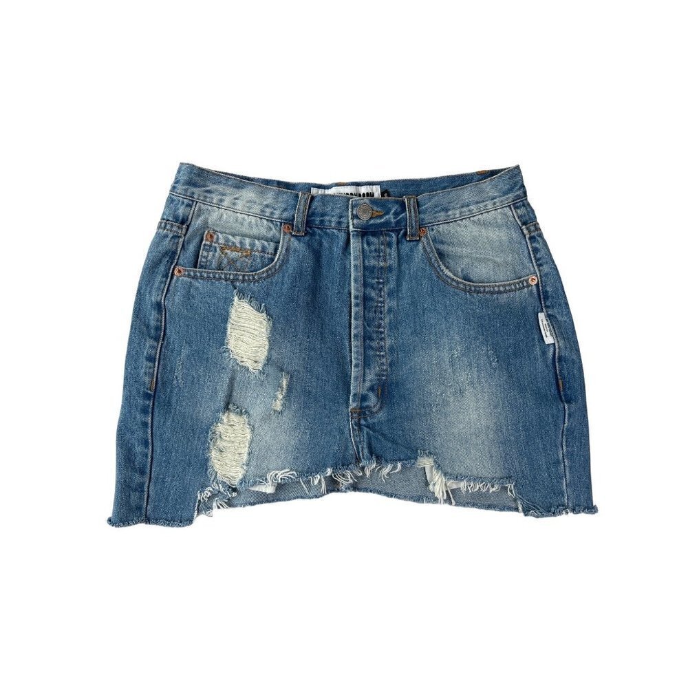 The Laundry Room Distressed Denim Skirt Size 26
